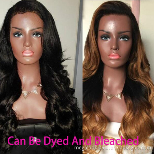 Free Parting 150% Density Unprocessed Virgin Human Hair Lace Closure Wig With Baby Hair